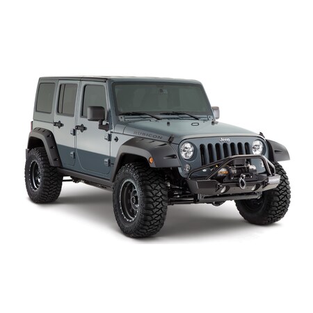 Bushwacker 07-17 WRANGLER FITS 4-DOOR SPORT UTILITY MODELS ONLY FENDER FLARES POC 10080-02